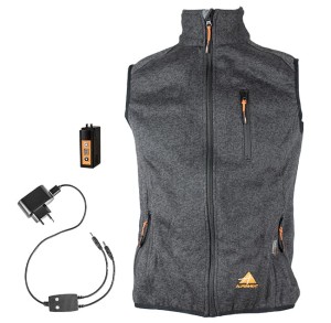 Podgrzewana kamizelka AJ34 ALPENHEAT FirePerformance XL fleece gray