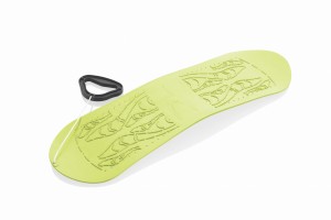 Ślizg deska SNOWFLAKE Skyboard  lime