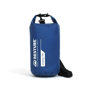 Wodoodporna torba RESTUBE Drybag 10 l z paskiem na ramię, niebieska