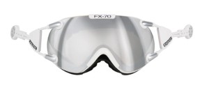 Gogle narciarskie Casco FX-70 Carbonic white-silver M