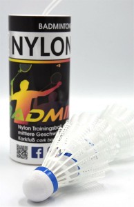 Lotki do badmintona SUNFLEX Nylon 3xw białe (3 szt.) 53558